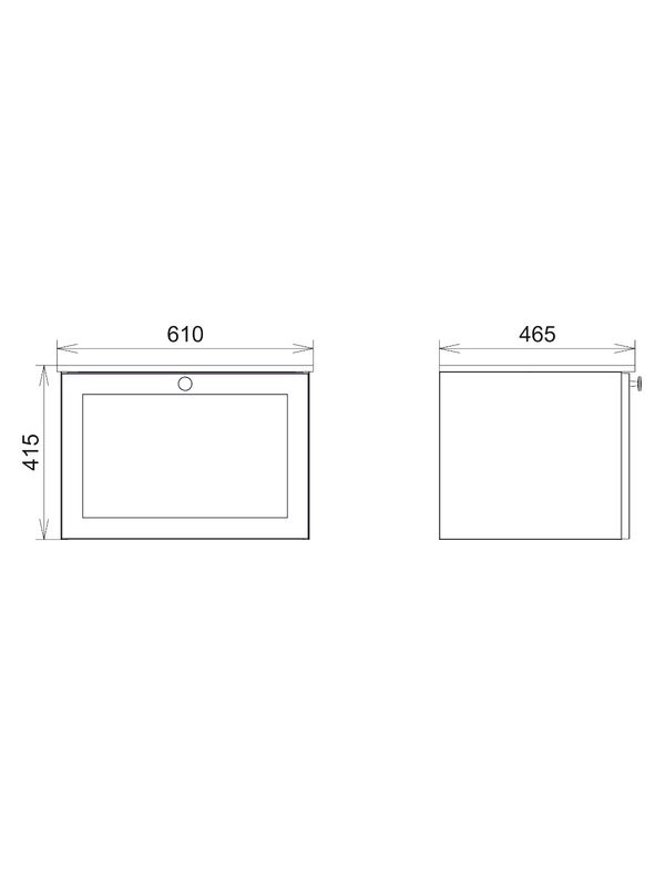 Тумба с раковиной Comforty Ереван 60 подвесная, серый шёлк