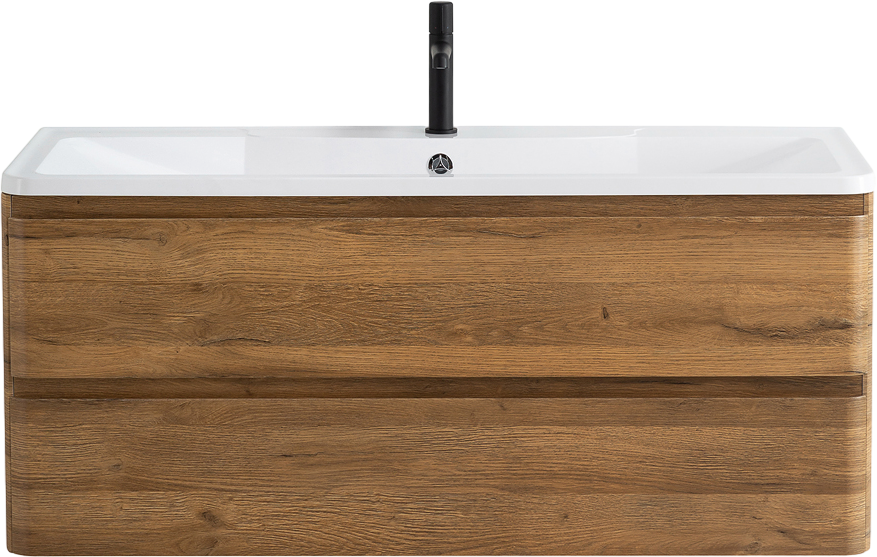 Мебель для ванной комнаты BelBagno Albano 120 подвесная, rovere rustico, белая глянцевая раковина