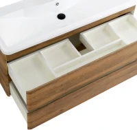 Мебель для ванной комнаты BelBagno Albano 120 подвесная, rovere rustico, белая глянцевая раковина