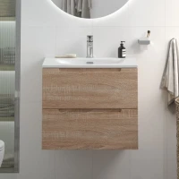 Мебель для ванной комнаты BelBagno Etna 60 rovere bianco, раковина BB-8099-60