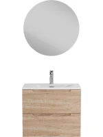 Мебель для ванной комнаты BelBagno Etna 60 rovere bianco, раковина BB-8099-60