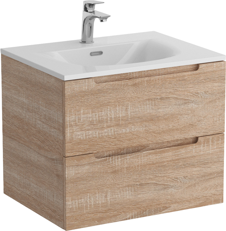 Мебель для ванной комнаты BelBagno Etna 60 rovere bianco, раковина BB-8099-60