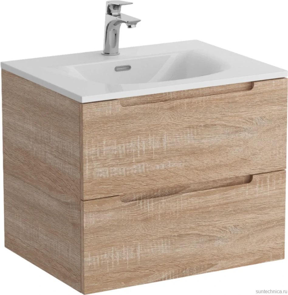 Мебель для ванной комнаты BelBagno Etna 60 rovere bianco, раковина BB-8099-60