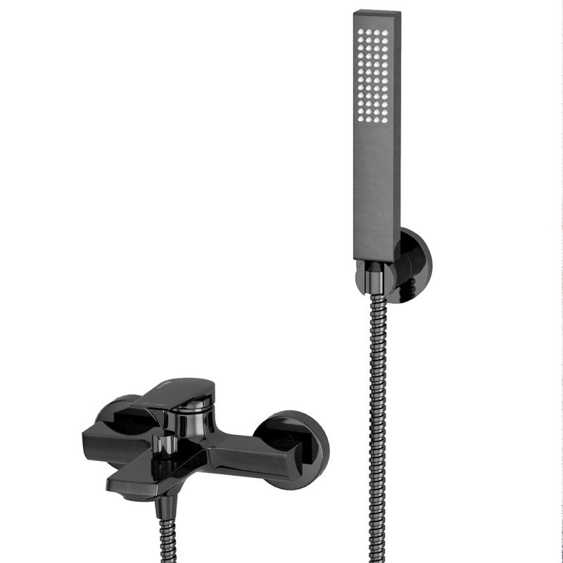 Смеситель для ванны с душем Wasserkraft Wiese 8401 оружейная сталь