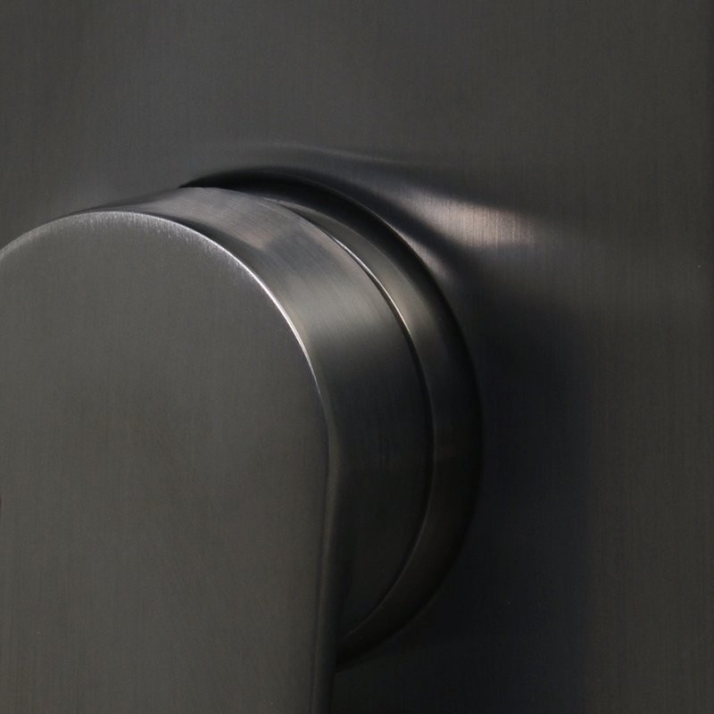 Смеситель для ванны с душем Wasserkraft Wiese 8401 оружейная сталь