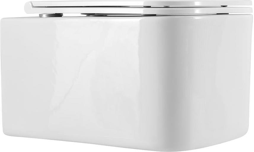Унитаз подвесной Art&Max Latina AM215CHR/SC с микролифтом, белый
