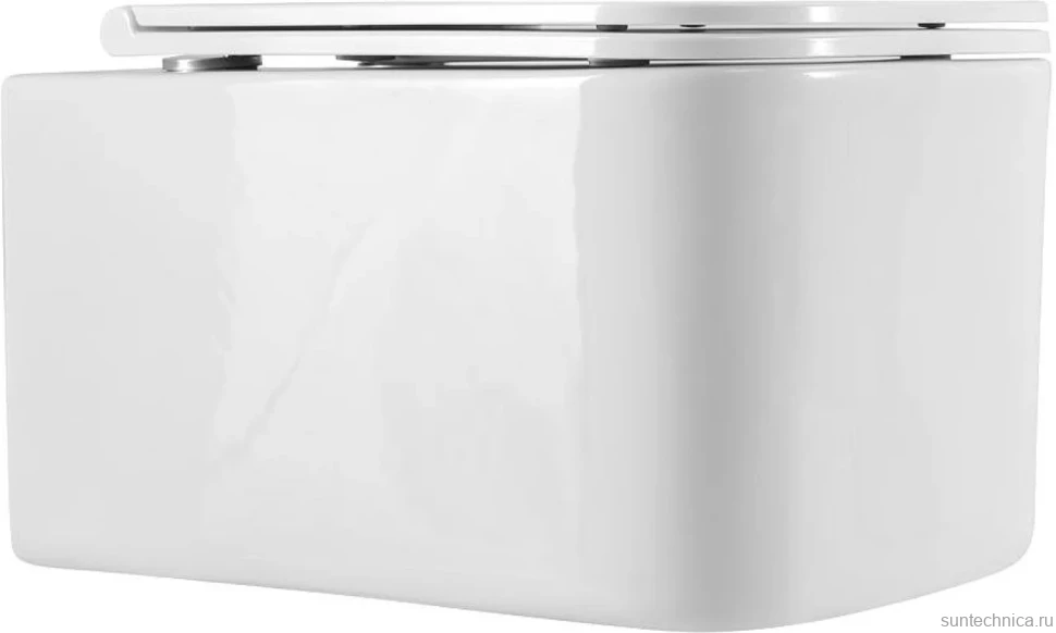 Унитаз подвесной Art&Max Latina AM215CHR/SC с микролифтом, белый
