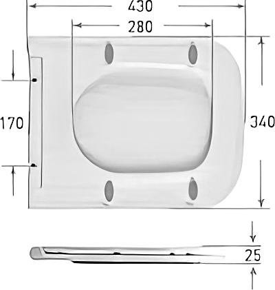 Унитаз подвесной Art&Max Latina AM215CHR/SC с микролифтом, белый