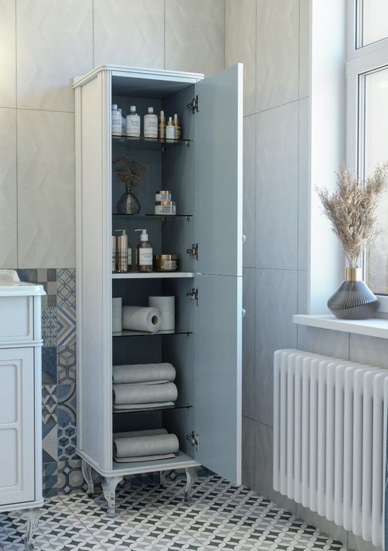 Шкаф пенал для ванной Caprigo Borgo 40 R белый