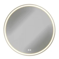 Зеркало круглое Teymi Lina Romantic T20132 D60 LED сенсор, антипар, черное