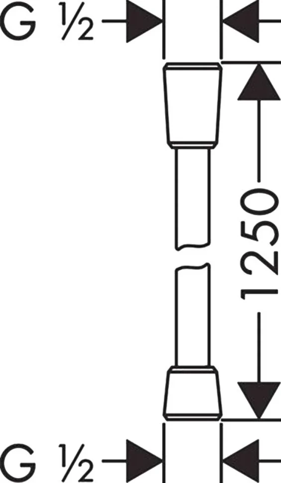 Душевой шланг Hansgrohe Comfortflex 28167000