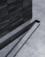 Душевой трап (лоток) Timo Drain Systems DS230210/03 1000 двусторонняя панель plate под плитку, черный