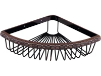 Полка Lemark Jasmine LM6681ORB для душа, угловая, черная бронза