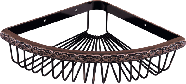 Полка Lemark Jasmine LM6681ORB для душа, угловая, черная бронза