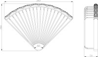 Полка Lemark Jasmine LM6681ORB для душа, угловая, черная бронза