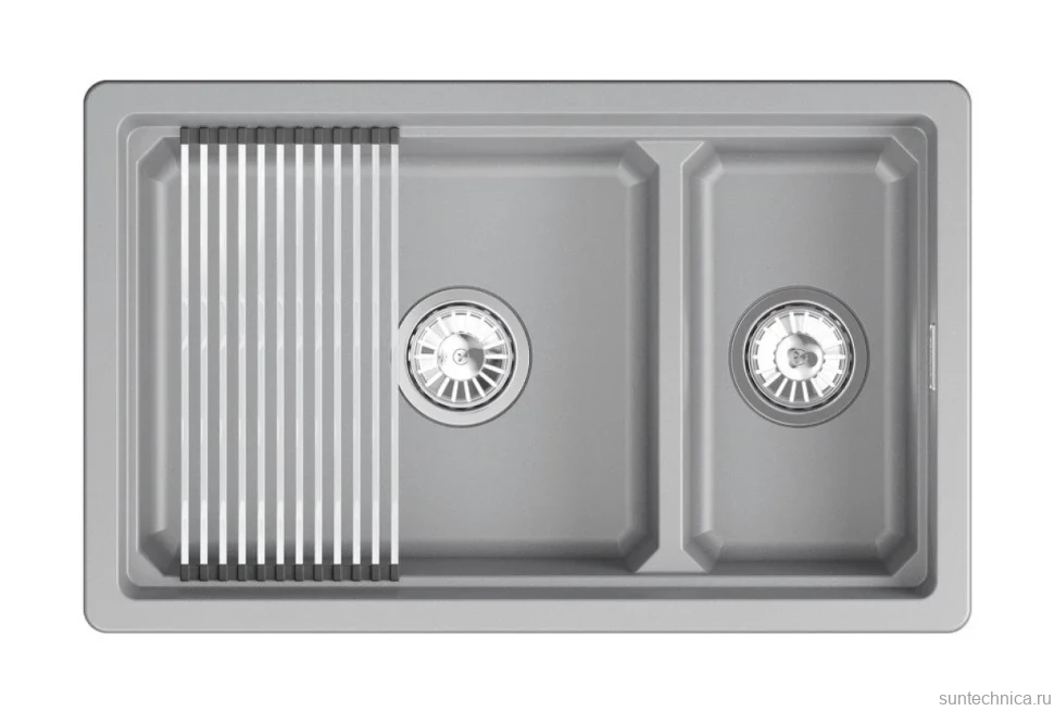Мойка кухонная Granula Kitchen Space 7304iU алюминиум