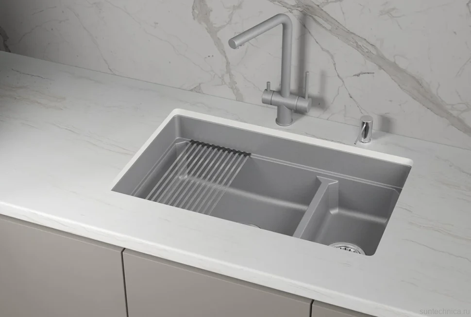Мойка кухонная Granula Kitchen Space 7304iU алюминиум