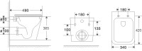 Унитаз подвесной Weltwasser WW SK Gelbach 043GL-WT безободковый, с микролифтом, слив торнадо, белый глянцевый