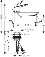 Смеситель для раковины Hansgrohe Logis Fine 110 71251000