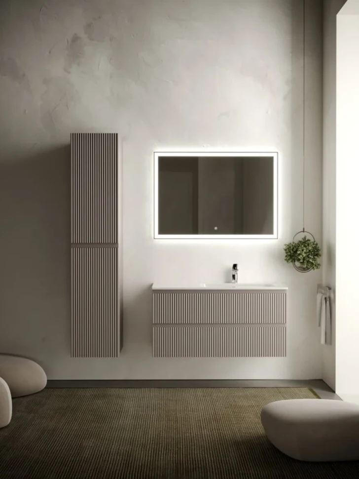 Мебель для ванной комнаты Sancos Snob R 100 см, R, doha soft
