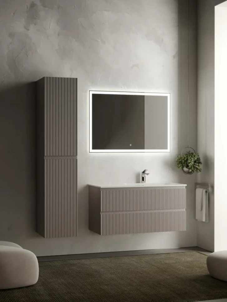 Мебель для ванной комнаты Sancos Snob R 100 см, R, doha soft