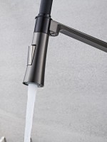 Смеситель для кухни Haiba HB73827-3 оружейная сталь