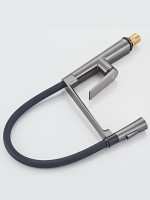 Смеситель для кухни Haiba HB73827-3 оружейная сталь