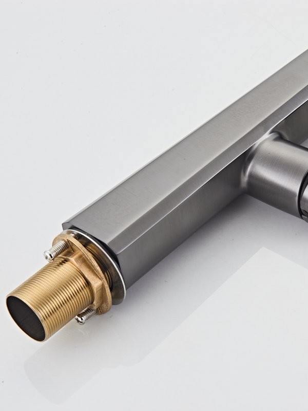 Смеситель для кухни Haiba HB73827-3 оружейная сталь