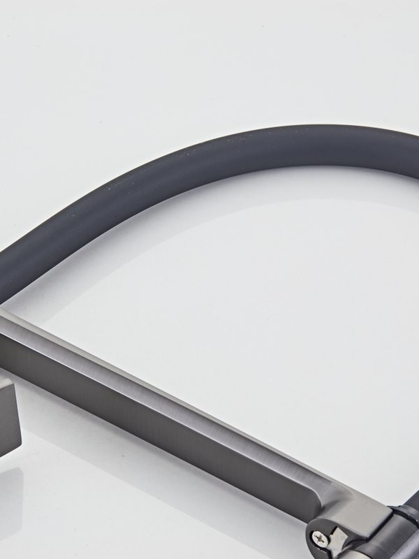 Смеситель для кухни Haiba HB73827-3 оружейная сталь