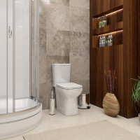 Унитаз-компакт напольный Teymi Kati T40703 с микрофлитом, безободковый, белый