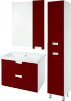 Зеркало Bellezza Пегас R 70 красное