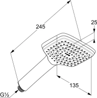 Душевая лейка Kludi Freshline 6450005-00 Душевая лейка Kludi Freshline 6450005-00