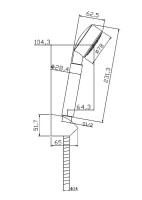 Смеситель для душа Cersanit Умный (Smart) 64511 хром