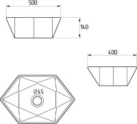 Мебель для ванной комнаты Runo Орлеан 60 подвесная, зеленая, дуб натуральный