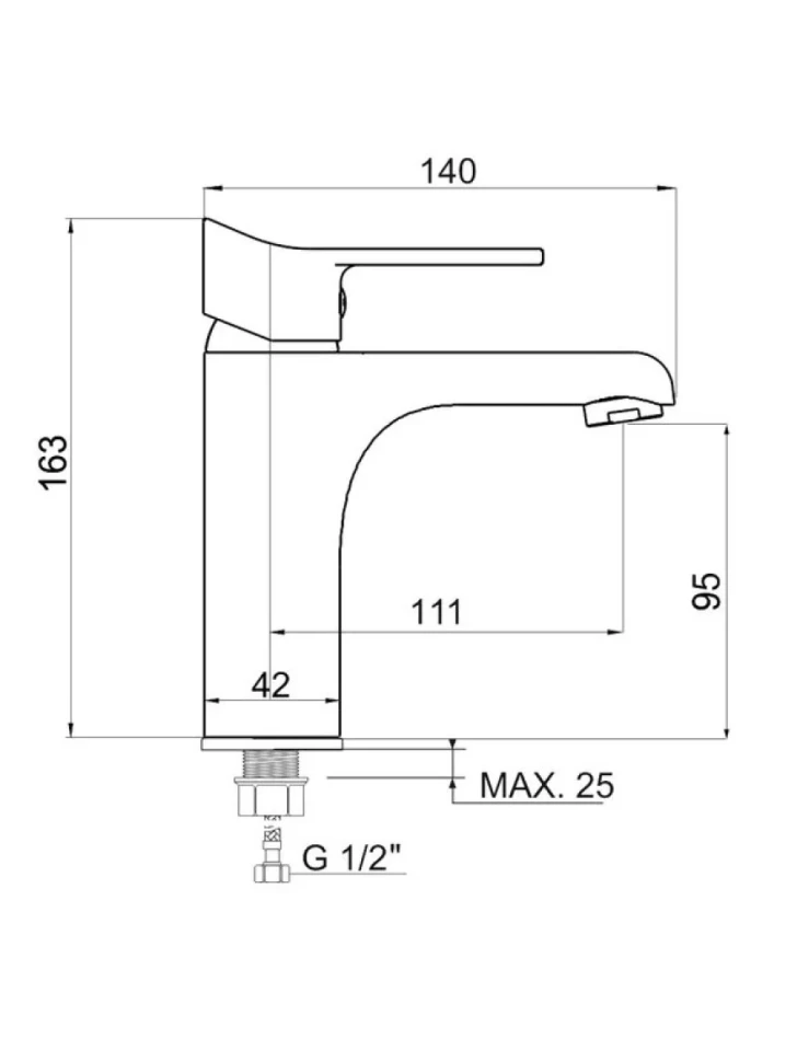 Смеситель для раковины РМС SL137 001F