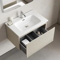 Тумба под раковину без столешницы Sancos Snob R 1.0 70 beige soft