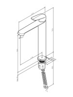 Смеситель для раковины AM.PM Func F8F92022 черный матовый