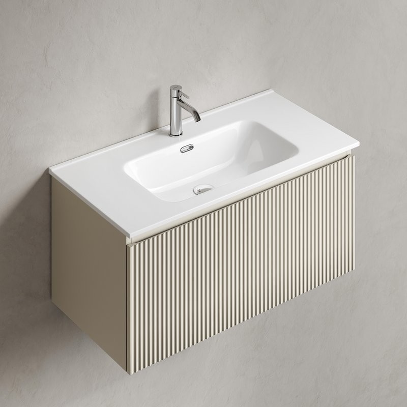 Тумба с раковиной Sancos Snob R 1.0 90 beige soft