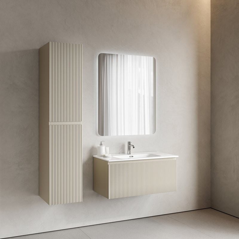 Тумба с раковиной Sancos Snob R 1.0 90 beige soft