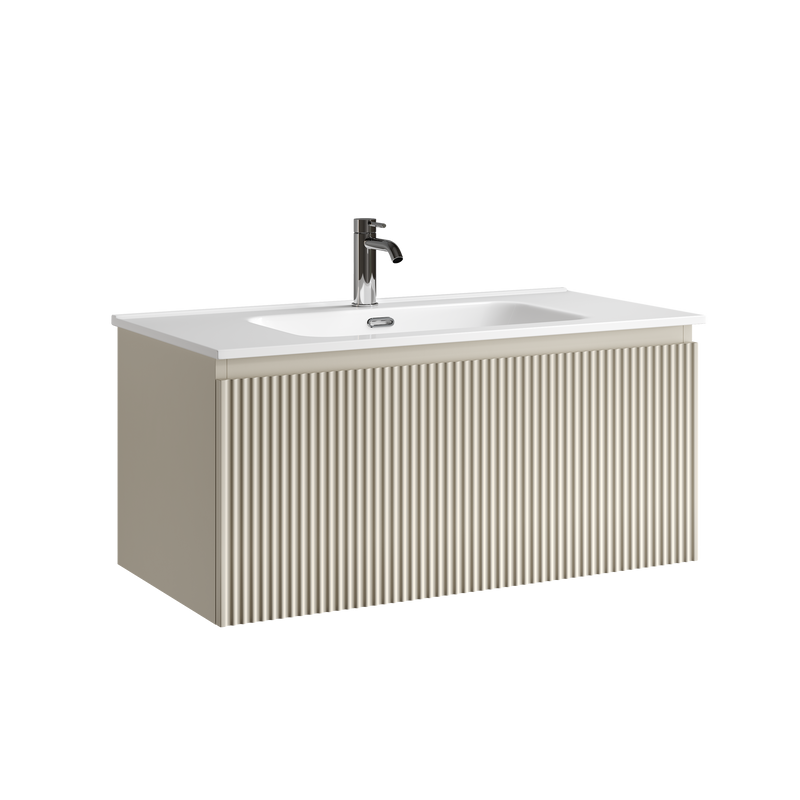 Тумба с раковиной Sancos Snob R 1.0 90 beige soft