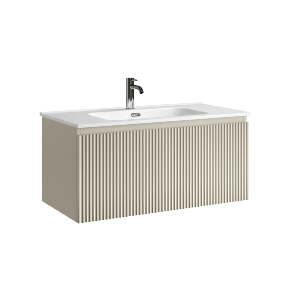 Тумба с раковиной Sancos Snob R 1.0 90 beige soft