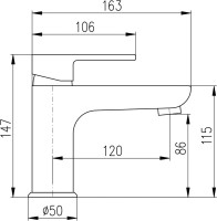 Смеситель для раковины Rav Slezak Vltava VT426.5CMATZ черный