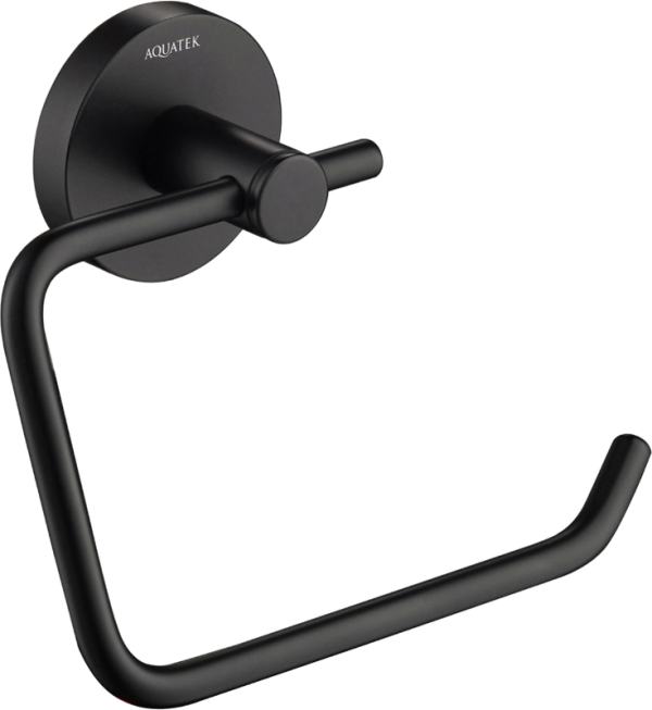 Держатель туалетной бумаги AQUATEK Европа AQ4118MB матовый черный
