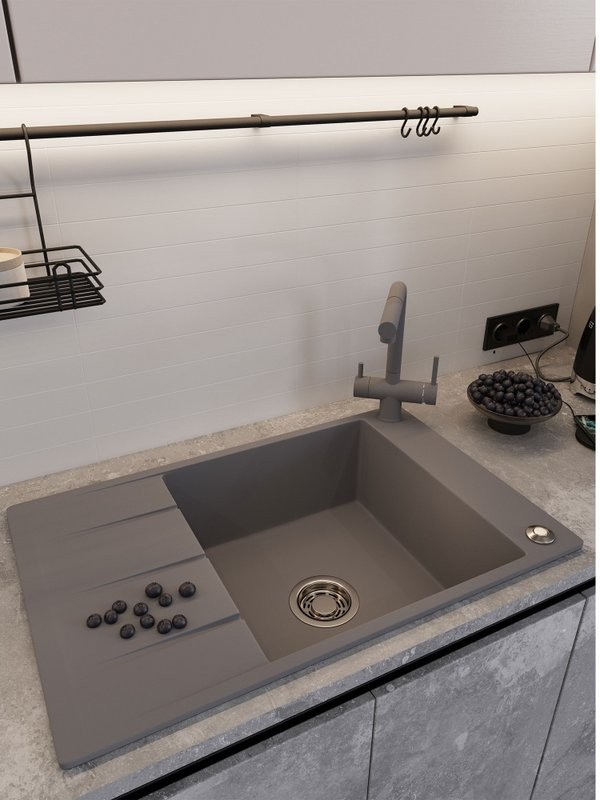 Мойка кухонная Emar Quartz EMQ-1780.Q Алмаз