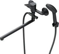 Смеситель с длинным изливом для ванны AM.PM X-Joy F85A90122 черный Смеситель с длинным изливом для ванны AM.PM X-Joy F85A90122 черный