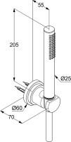 Душевой гарнитур Kludi Nova Fonte Classic 2085005-25
