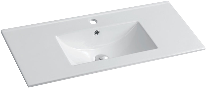 Мебель для ванной комнаты Vincea Mia Slim 90, 2 ящика, белая глянцевая