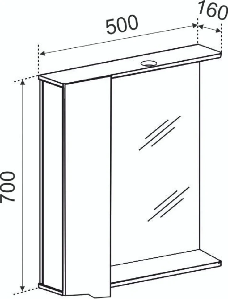 Зеркало Emmy Агата L 50