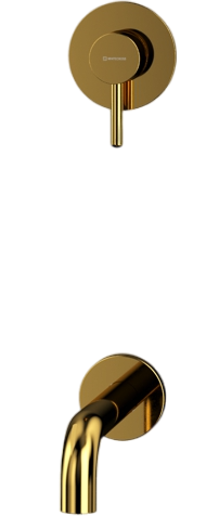 Смеситель для раковины WHITECROSS Y YSET03GL С ВНУТРЕННЕЙ ЧАСТЬЮ, золото