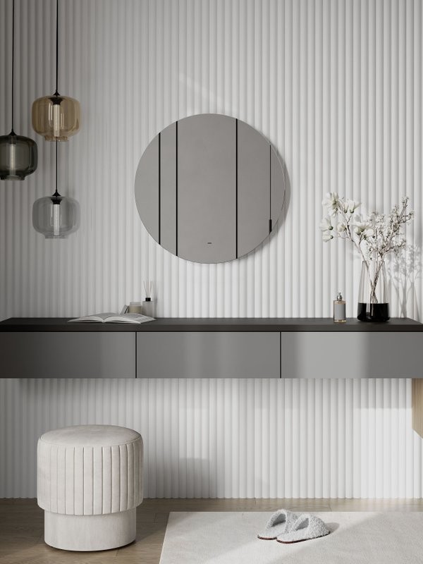 Зеркало круглое CONTINENT Led Ajour 70 см, сенсорное, с подсветкой